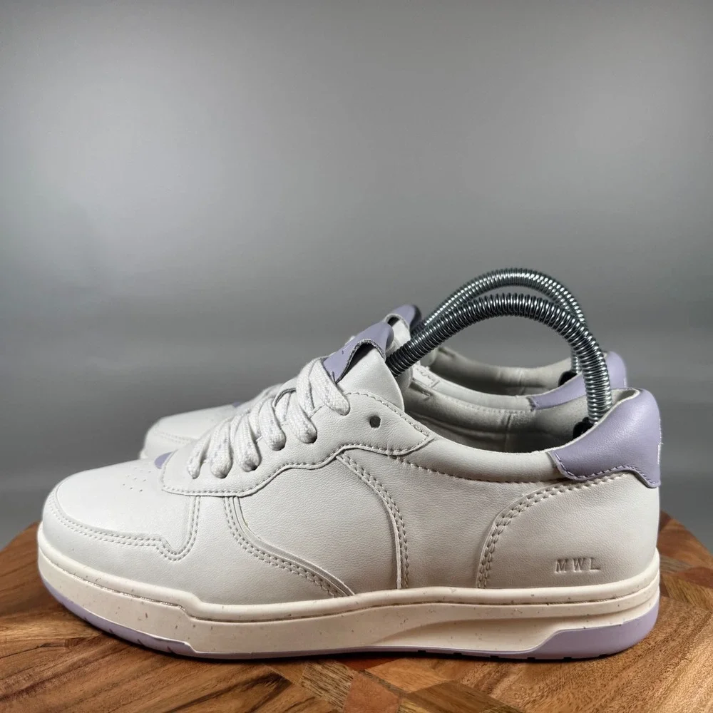 Madewell MWL Women's White Leather Low Top Court Sneakers Shoes Size‎ 8M